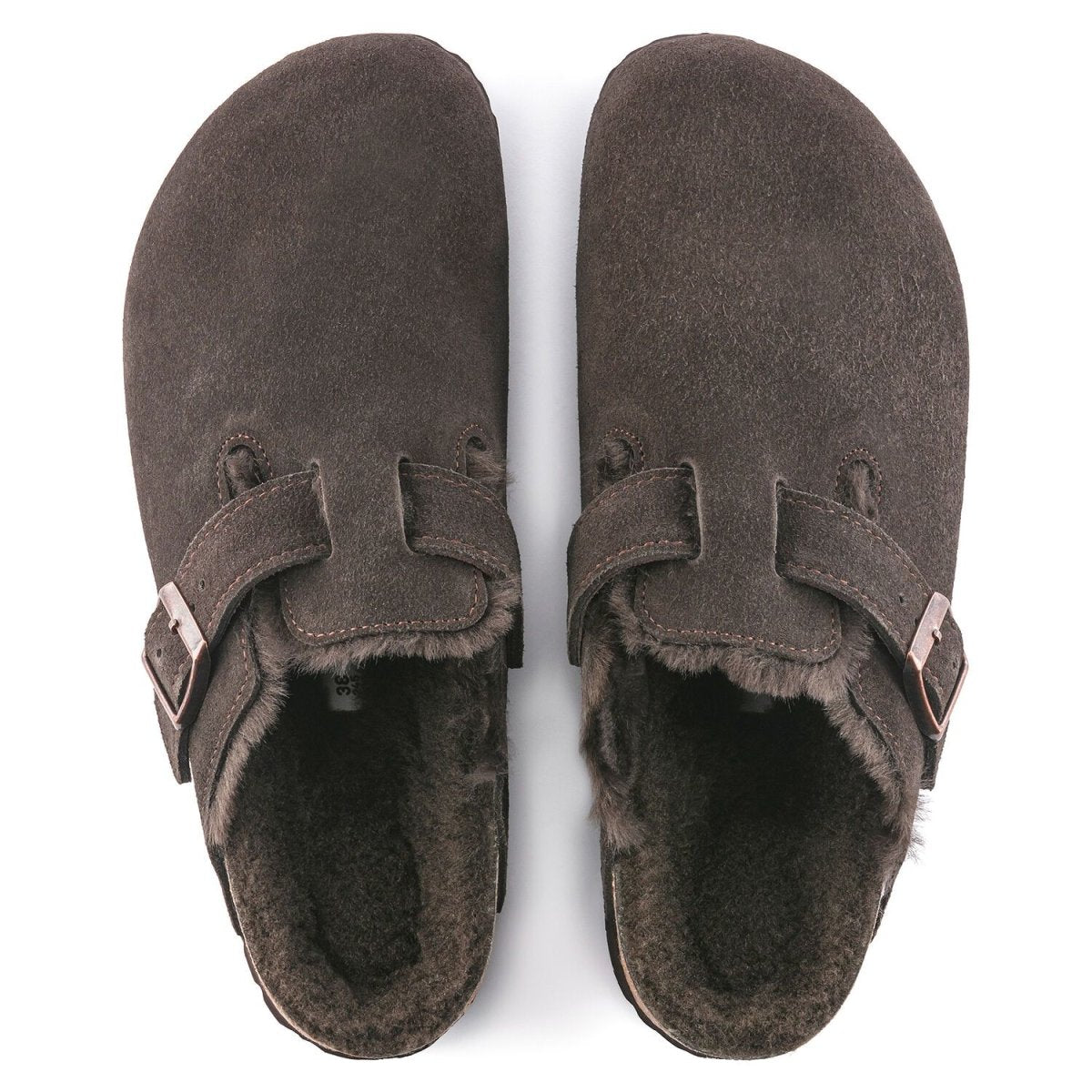 Birkenstock Men's Boston Shearling Brown Suede - 3002430 - Tip Top Shoes of New York