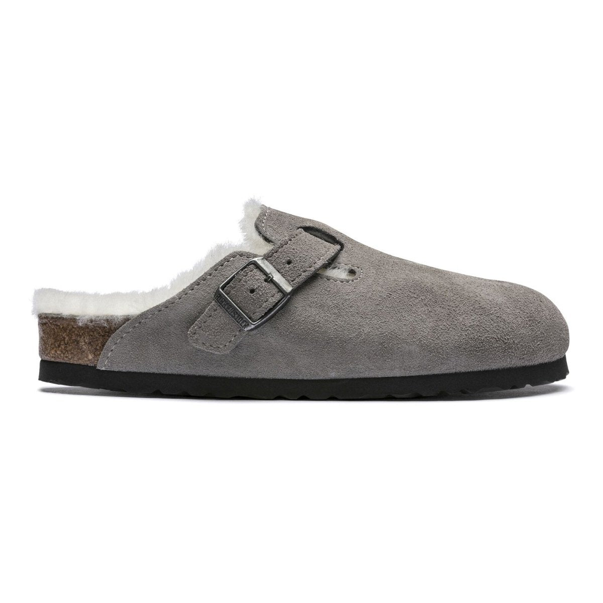 Birkenstock Men's Boston Shearling Stone Suede - 3003052 - Tip Top Shoes of New York