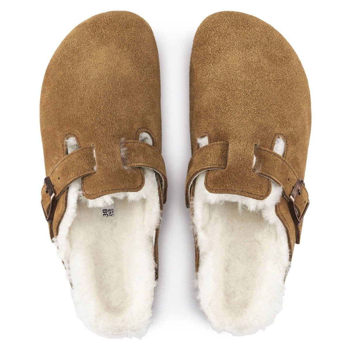 Birkenstock Men's Boston Shearling Mink Suede - 928327 - Tip Top Shoes of New York