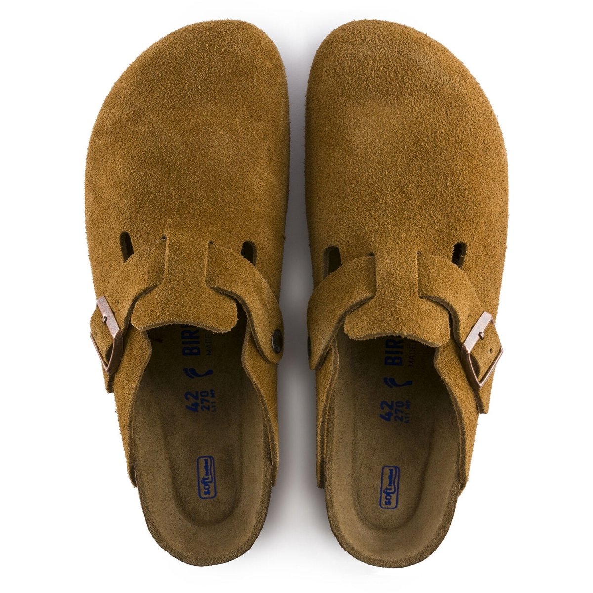 Birkenstock Men's Boston SOFT Footbed Mink Suede - 9010988 - Tip Top Shoes of New York