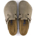 Birkenstock Men's Boston Soft Footbed Taupe Suede - 407964104018 - Tip Top Shoes of New York