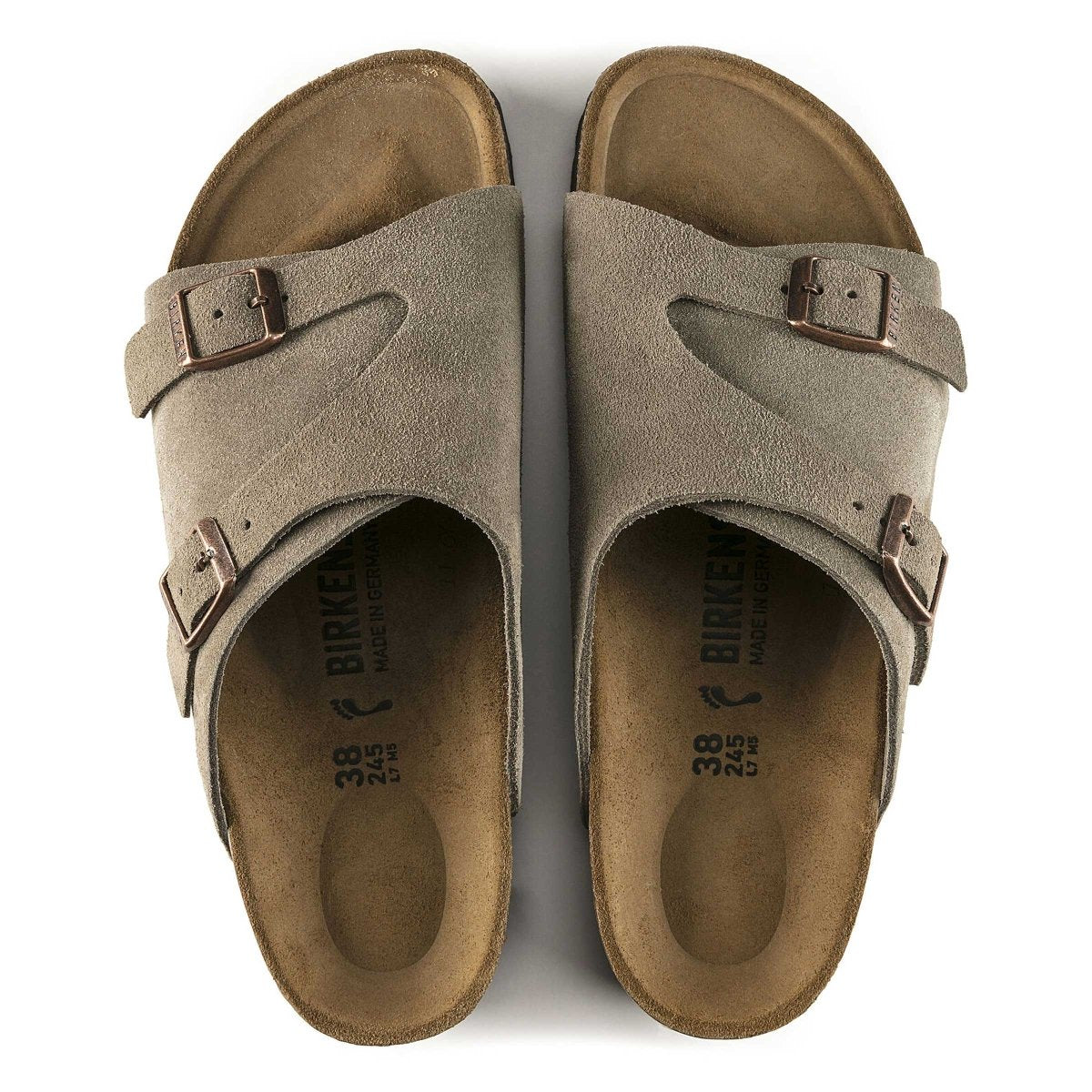 Birkenstock Men's Zurich Taupe Suede - 9013670 - Tip Top Shoes of New York