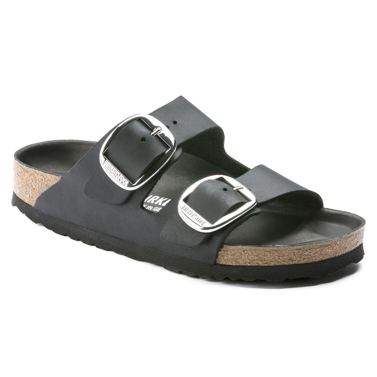 Birkenstock Women's Arizona Big Buckle Oiled Leather Black - 875555 - Tip Top Shoes of New York