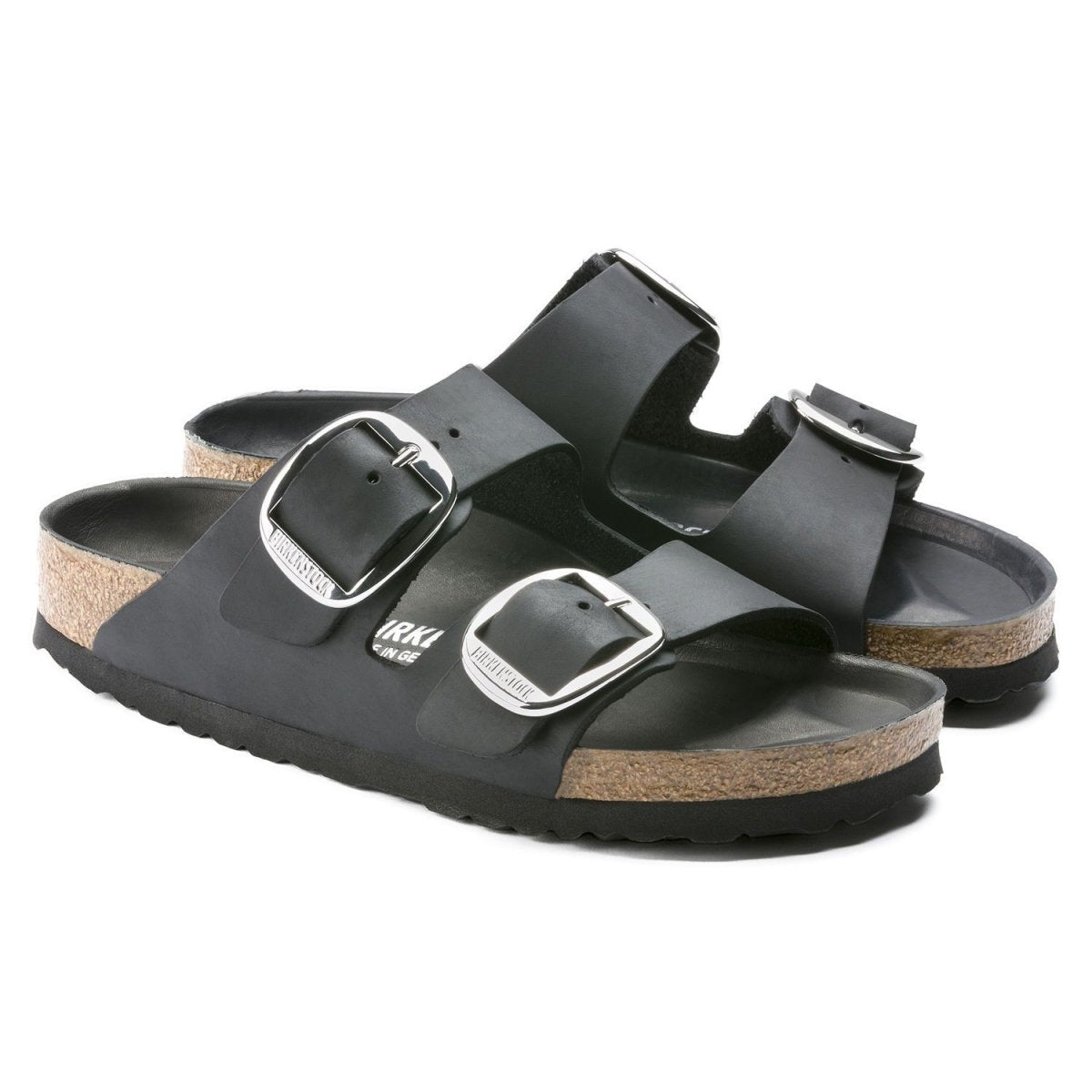 Birkenstock Women's Arizona Big Buckle Oiled Leather Black - 875555 - Tip Top Shoes of New York