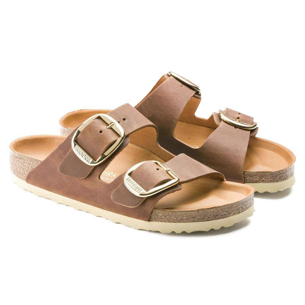 Birkenstock Women's Arizona Big Buckle Oiled Leather Cognac - 875544 - Tip Top Shoes of New York