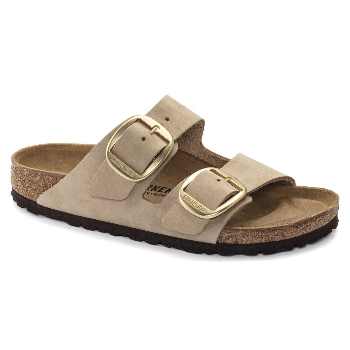Birkenstock Women's Arizona Big Buckle Sandcastle Nubuck - 9011378 - Tip Top Shoes of New York