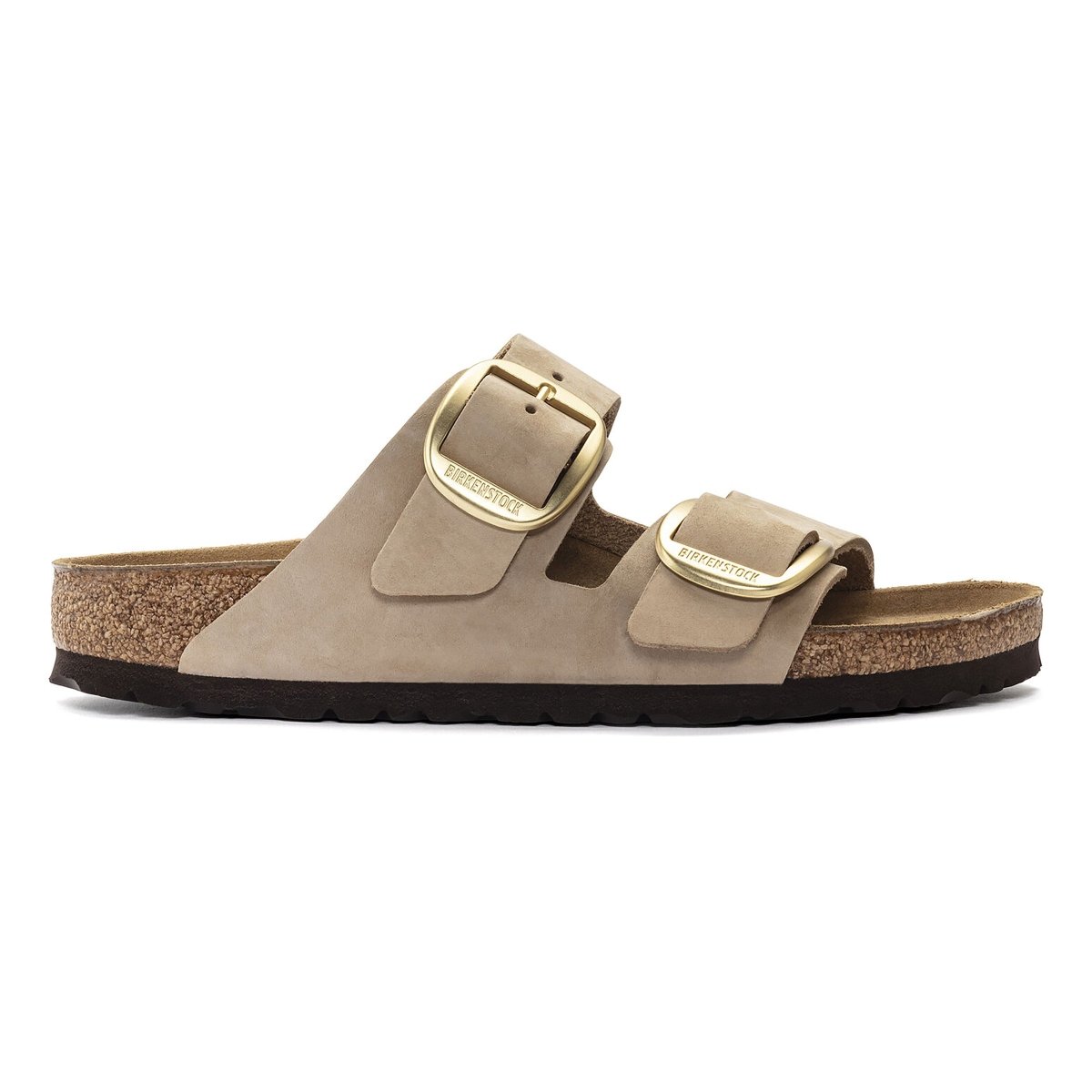 Birkenstock Women's Arizona Big Buckle Sandcastle Nubuck - 9011378 - Tip Top Shoes of New York