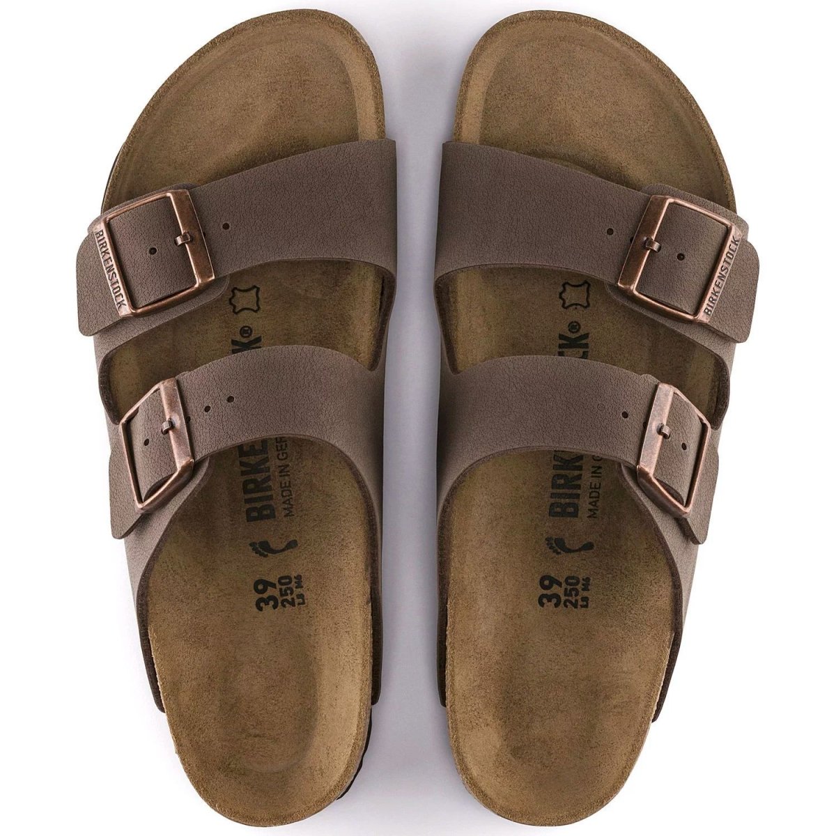 Birkenstock Women's Arizona Birko-Flor Nubuck Mocha - 887023 - Tip Top Shoes of New York