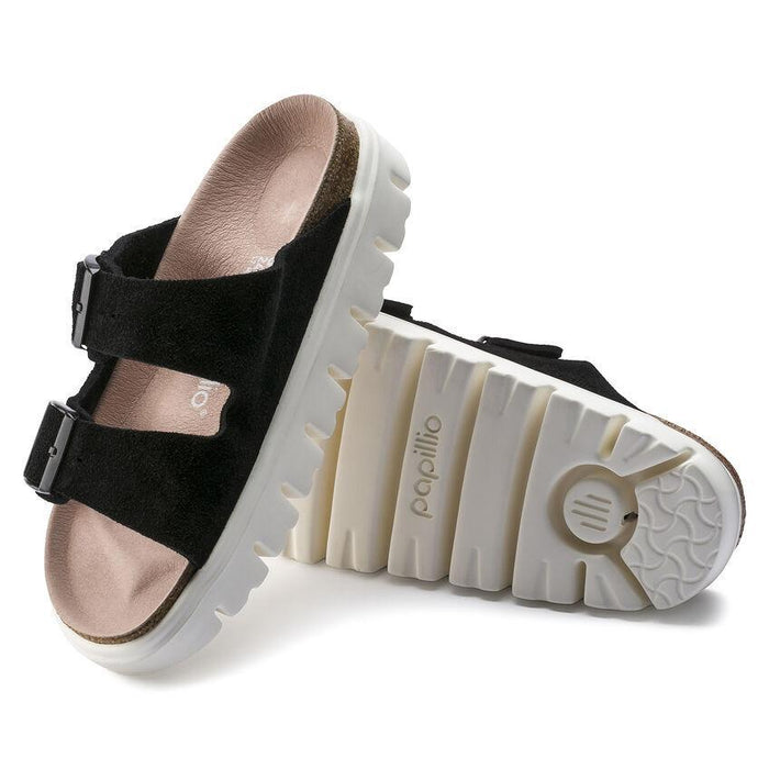 Birkenstock Women's Arizona Chunky Suede Black - 870416 - Tip Top Shoes of New York