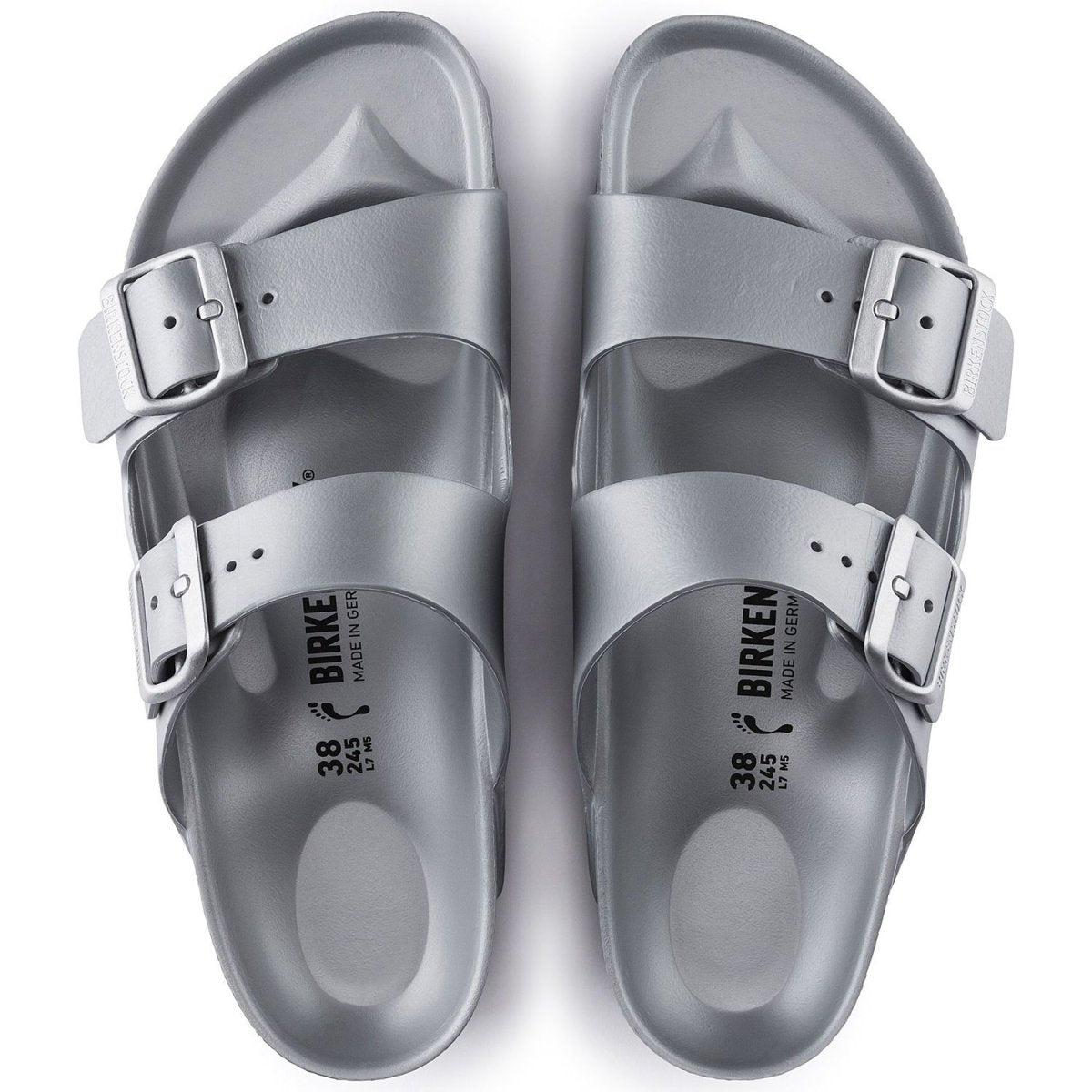 Birkenstock Women's Arizona EVA Waterproof Metallic Silver - 871377 - Tip Top Shoes of New York