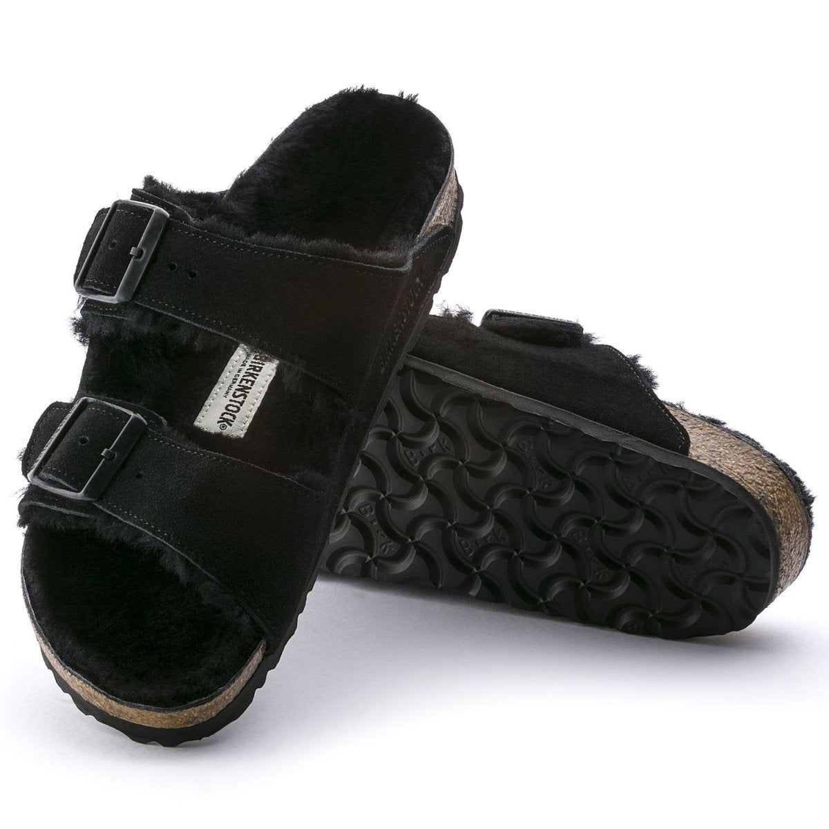 Birkenstock Women's Arizona Shearling Black - 1028325 - Tip Top Shoes of New York