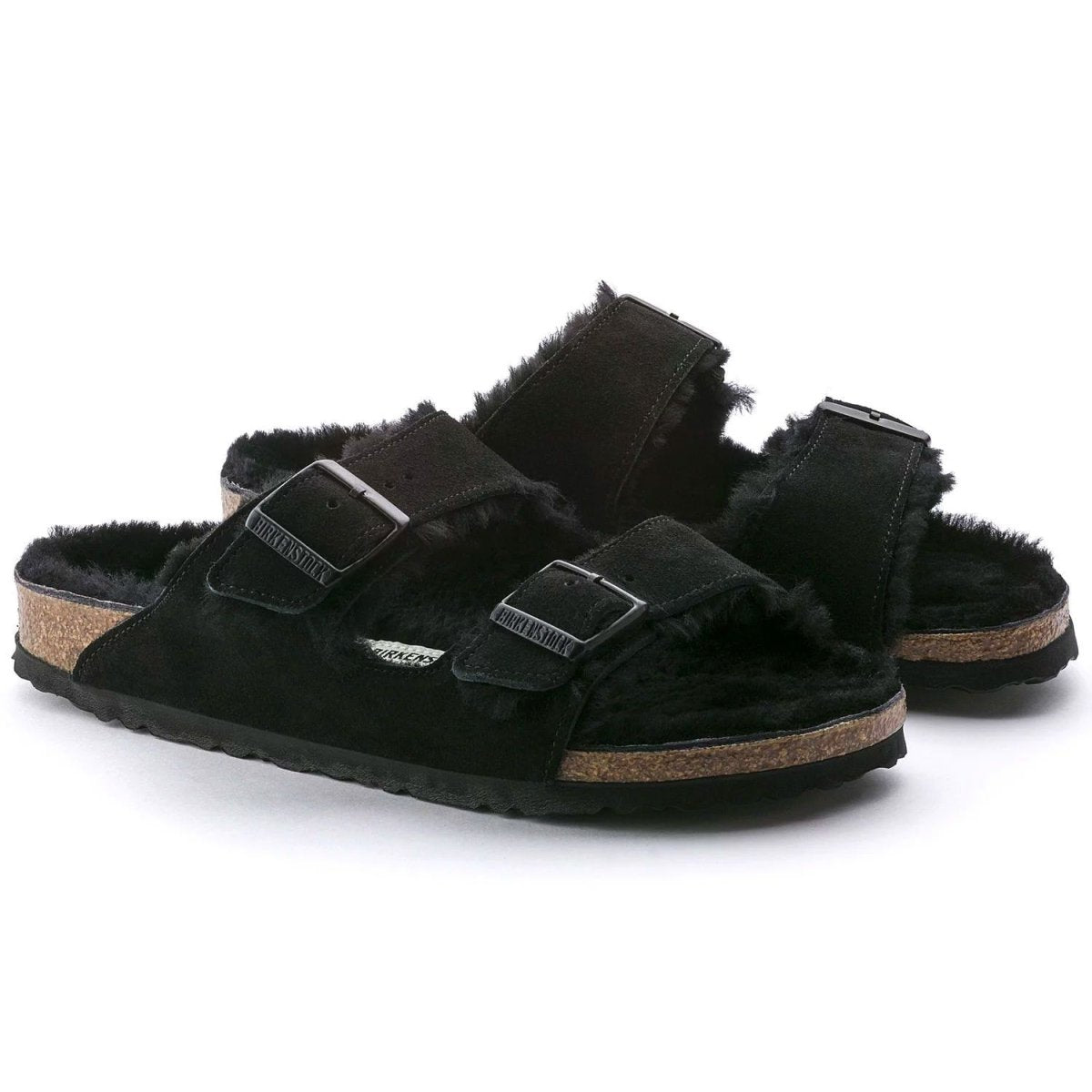 Birkenstock Women's Arizona Shearling Black - 1028325 - Tip Top Shoes of New York