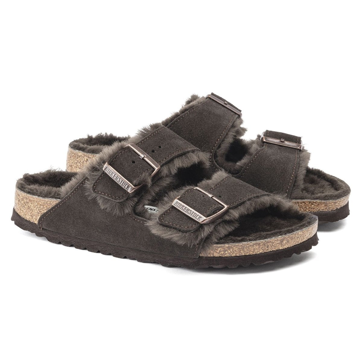 Birkenstock Women's Arizona Shearling Mocha - 3002393 - Tip Top Shoes of New York