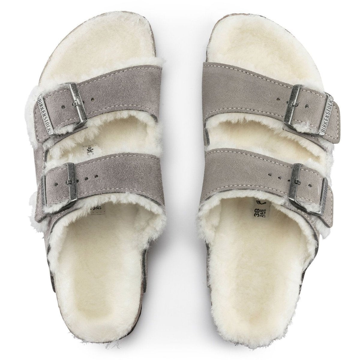 Birkenstock Women's Arizona Shearling Stone - 992167 - Tip Top Shoes of New York