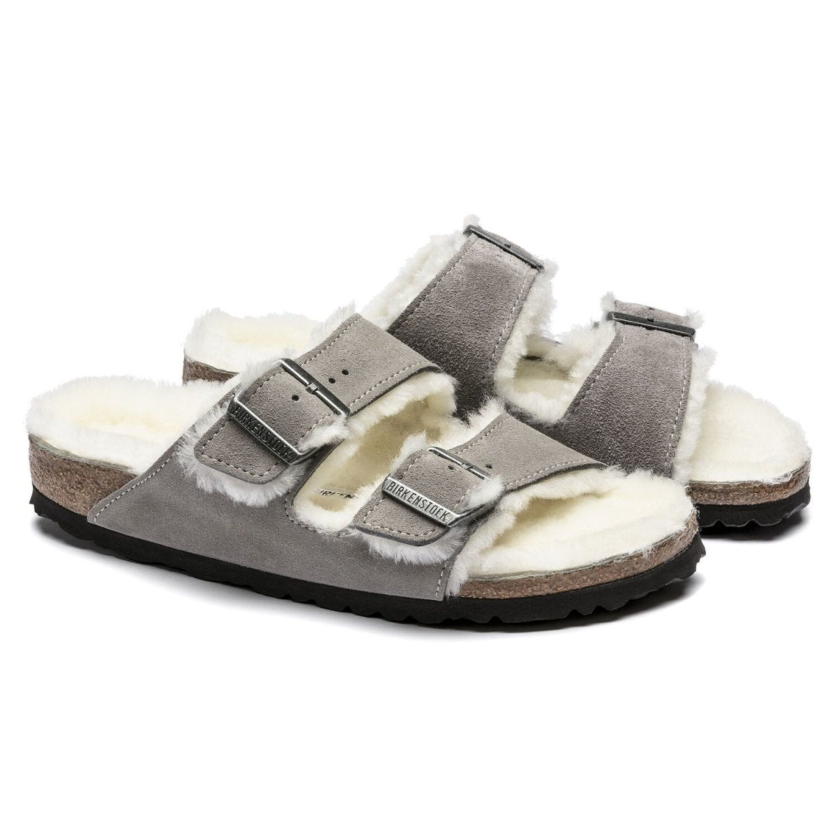 Birkenstock Women's Arizona Shearling Stone - 992167 - Tip Top Shoes of New York