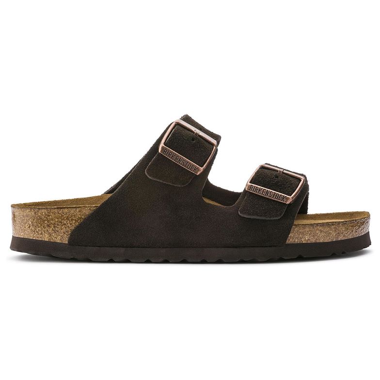Birkenstock Women's Arizona Soft Footbed Mocha Suede - 403009703017 - Tip Top Shoes of New York