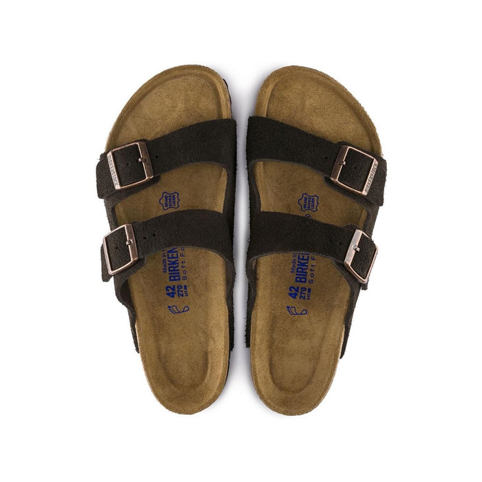 Birkenstock Women's Arizona Soft Footbed Mocha Suede - 403009703017 - Tip Top Shoes of New York