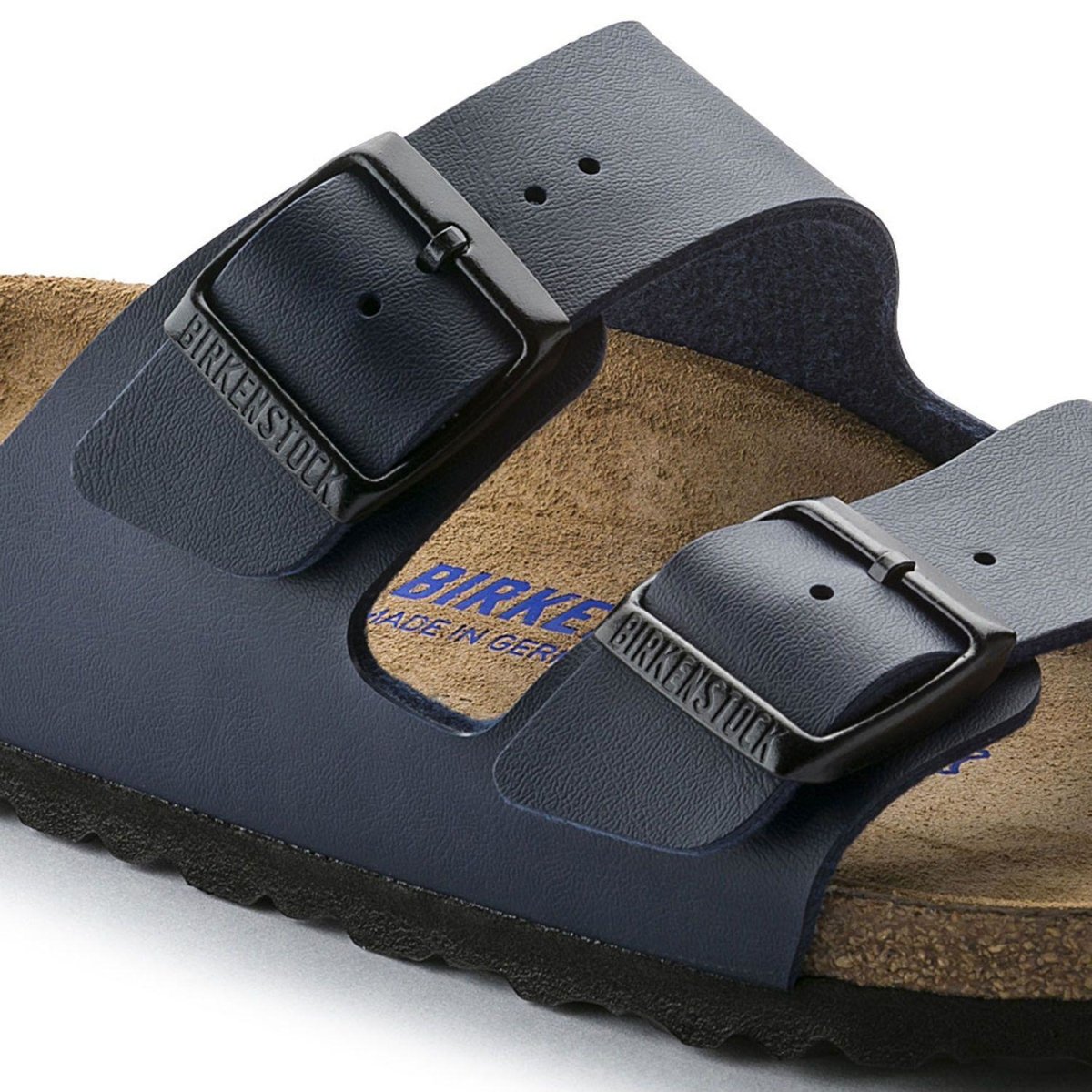 Birkenstock Women's Arizona Soft Footbed Navy Birko-Flor - 1035712 - Tip Top Shoes of New York