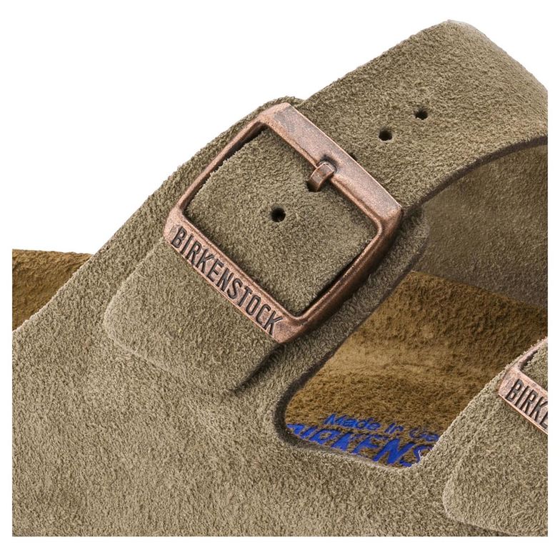 Birkenstock Women's Arizona Soft Footbed Taupe Suede - 407691103018 - Tip Top Shoes of New York