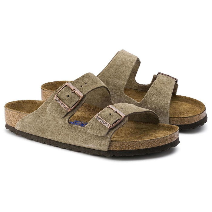 Birkenstock Women's Arizona Soft Footbed Taupe Suede - 407691103018 - Tip Top Shoes of New York