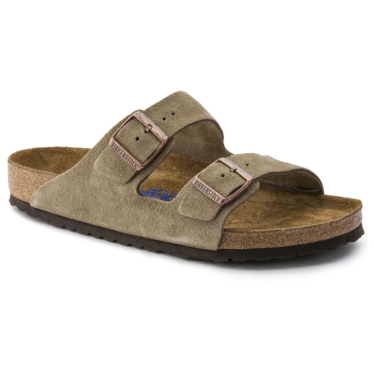 Birkenstock Women's Arizona Soft Footbed Taupe Suede - 407691103018 - Tip Top Shoes of New York