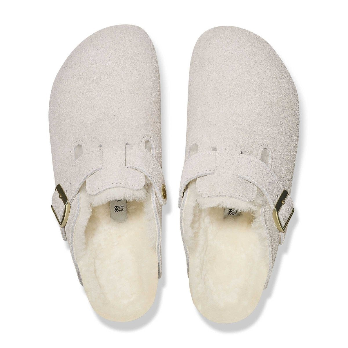 (取寄) ビルケンシュトック レディース ボストン シアリング Birkenstock women Birkenstock Boston Shearling Antique White/Antique White Birkenstock Women's Boston Shearling Antique White Suede – Tip Top