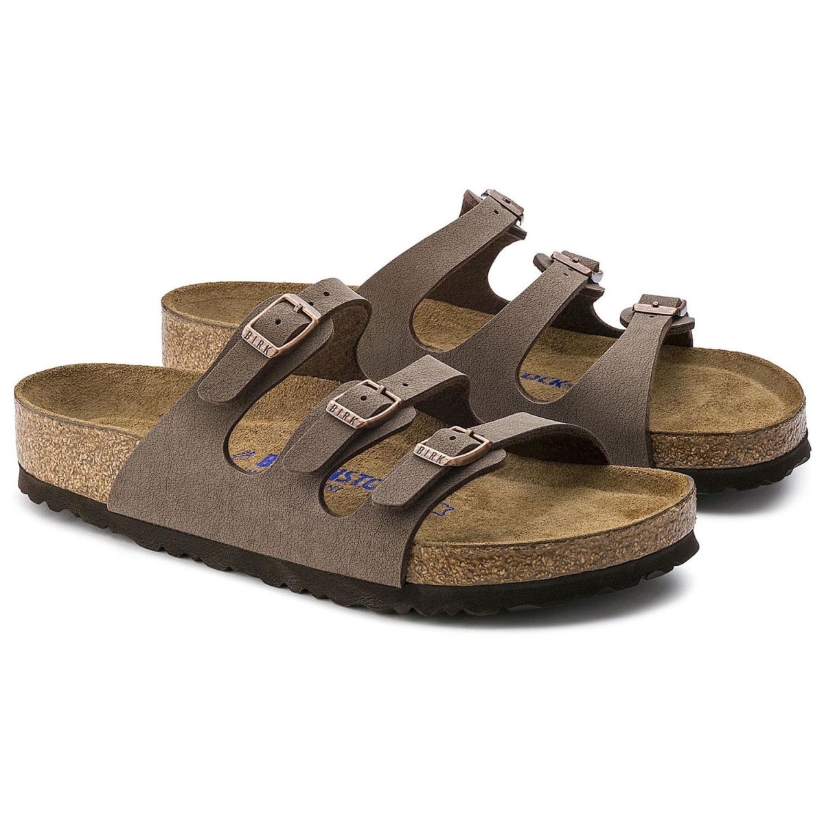 Birkenstock Women's Florida Soft Footbed Mocha Birkibuc - 336236 - Tip Top Shoes of New York