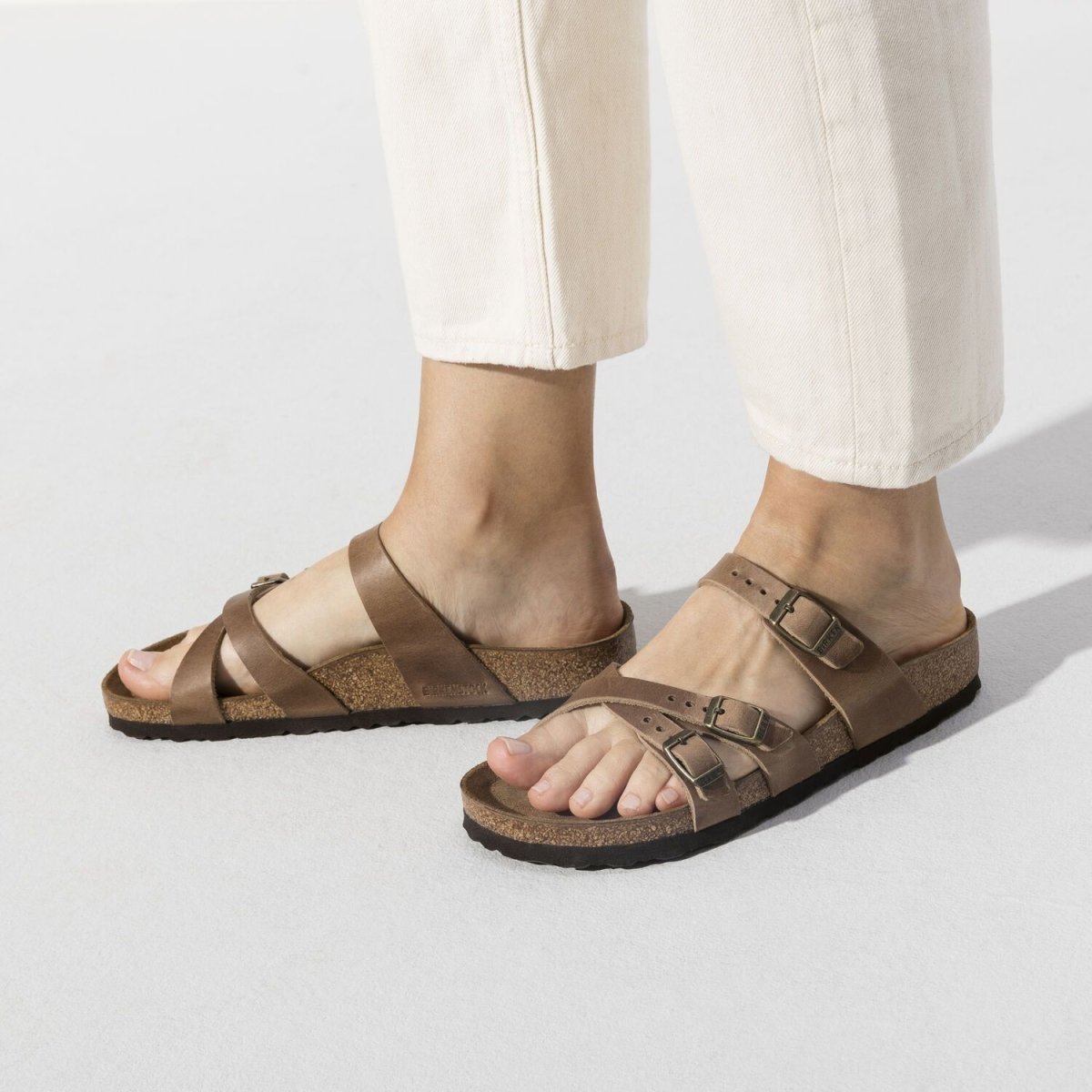 Birkenstock Women's Franca Tobacco Brown Oiled Leather - Tip Top