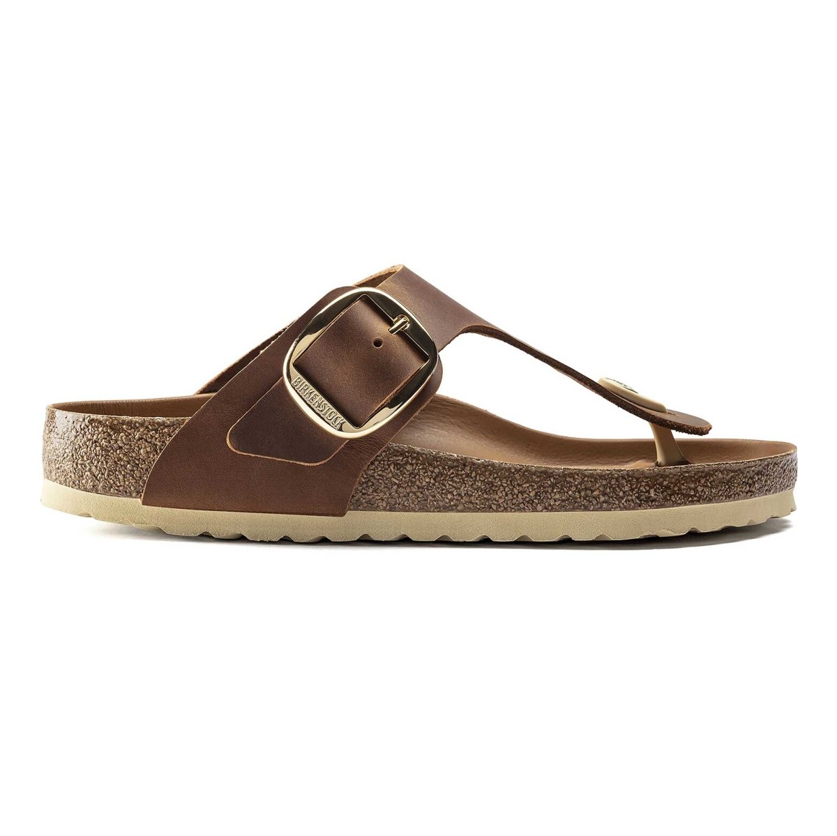 Birkenstock Women's Gizeh Big Buckle Cognac Leather - 999219 - Tip Top Shoes of New York