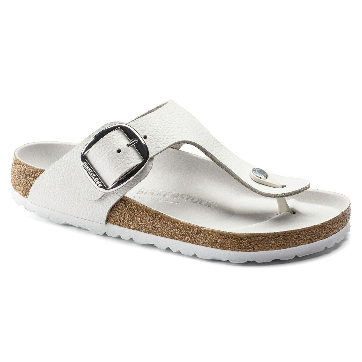 Birkenstock Women's Gizeh Big Buckle White Leather - 999227 - Tip Top Shoes of New York