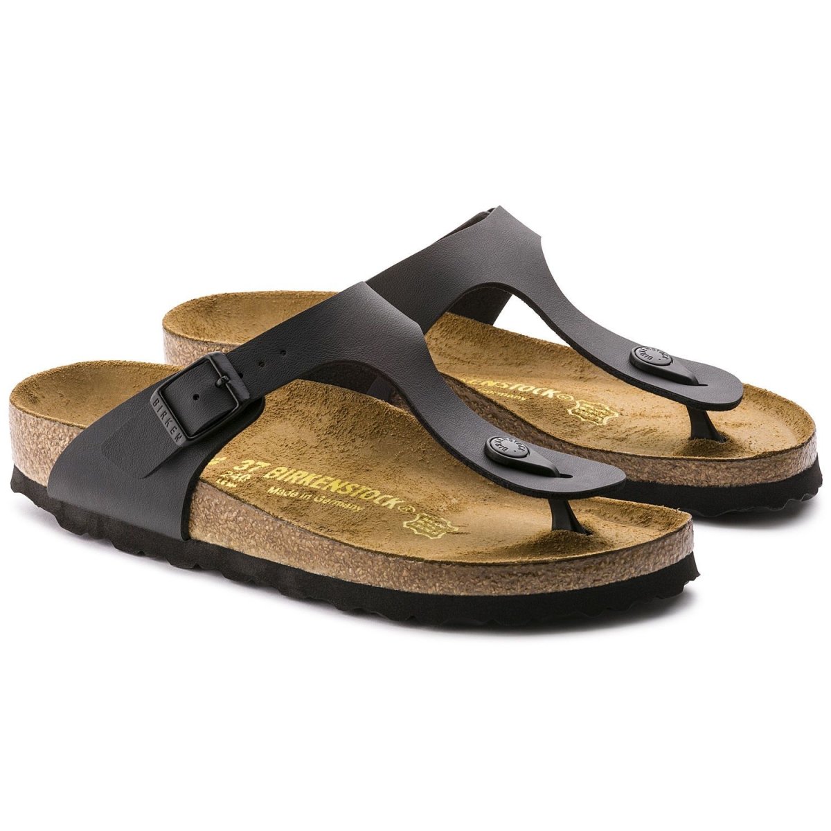 Birkenstock Women's Gizeh Black Birko-Flor - 406399703018 - Tip Top Shoes of New York