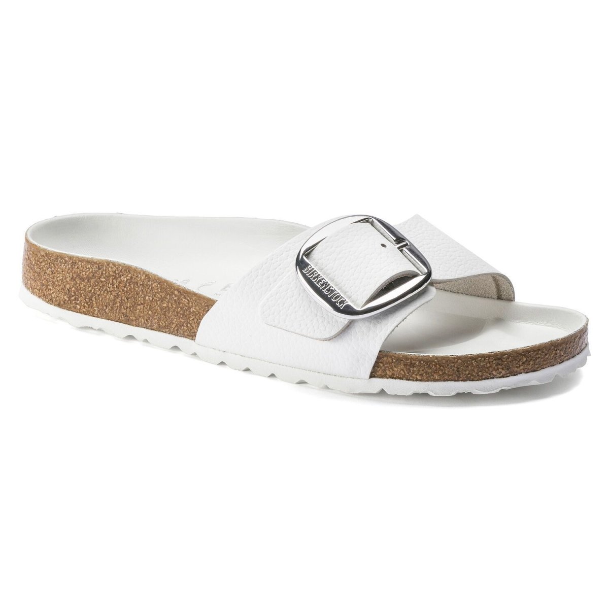 Birkenstock Women's Madrid Big Buckle White Leather - 9000368 - Tip Top Shoes of New York
