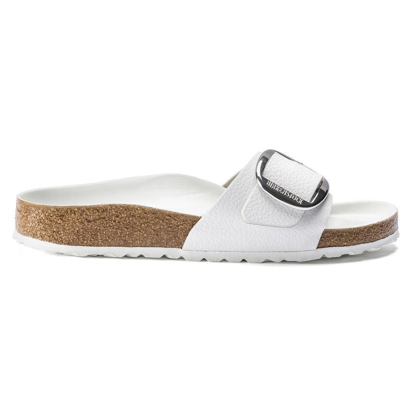 Birkenstock Women's Madrid Big Buckle White Leather - 9000368 - Tip Top Shoes of New York