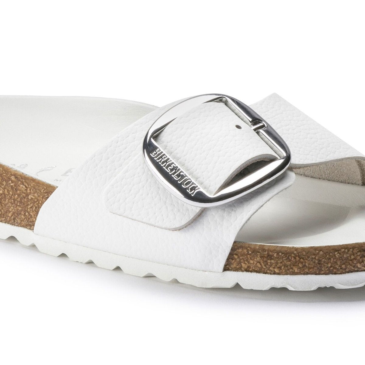 Birkenstock Women's Madrid Big Buckle White Leather - 9000368 - Tip Top Shoes of New York
