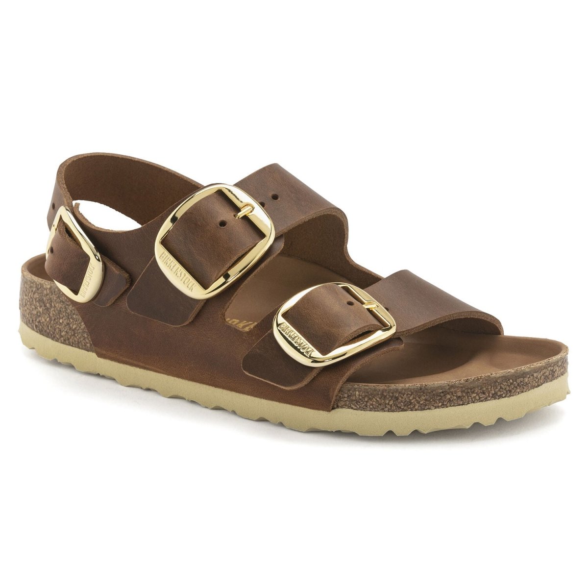 Birkenstock Women's Milano Big Buckle Cognac Oiled - 3012495 - Tip Top Shoes of New York