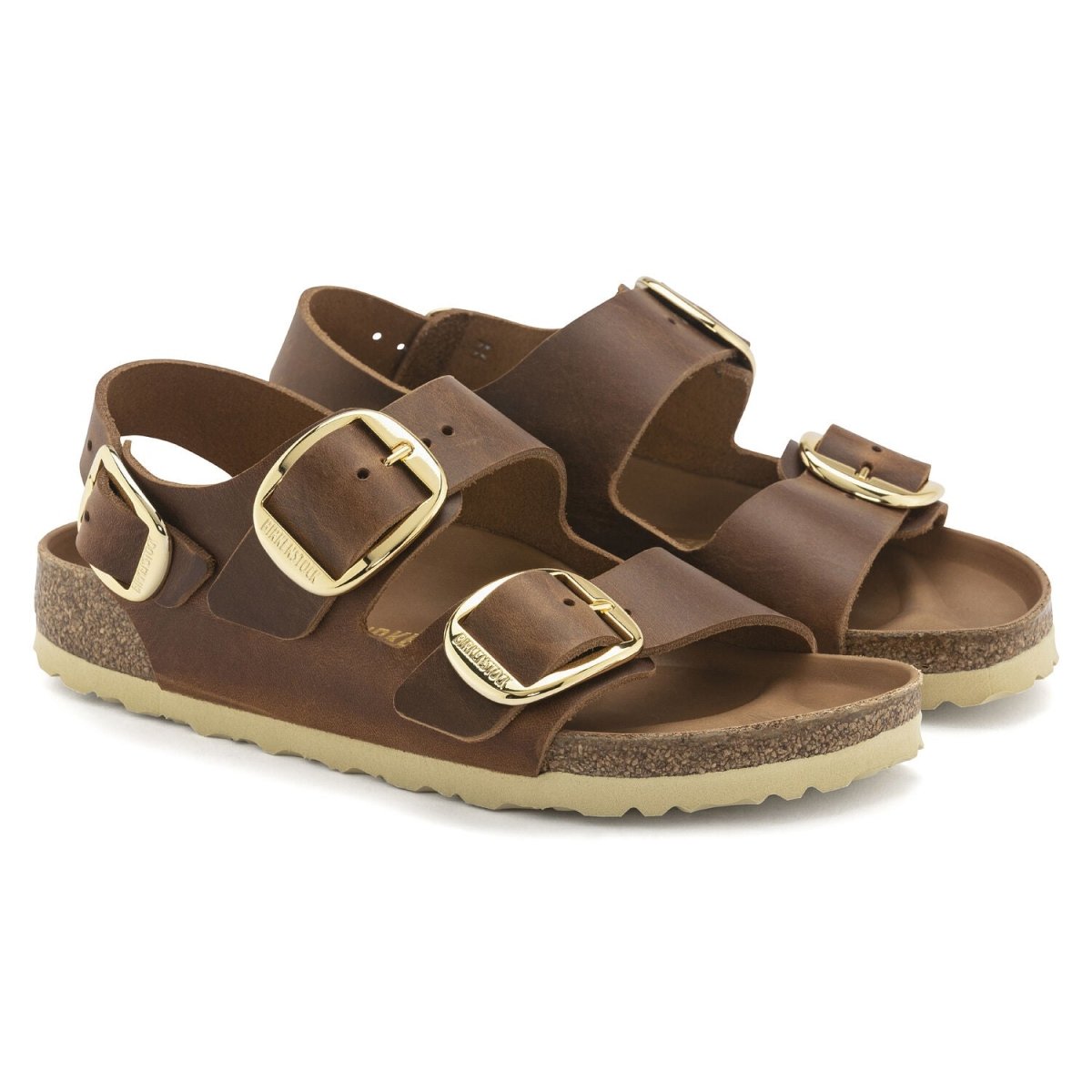 Birkenstock Women's Milano Big Buckle Cognac Oiled - 3012495 - Tip Top Shoes of New York