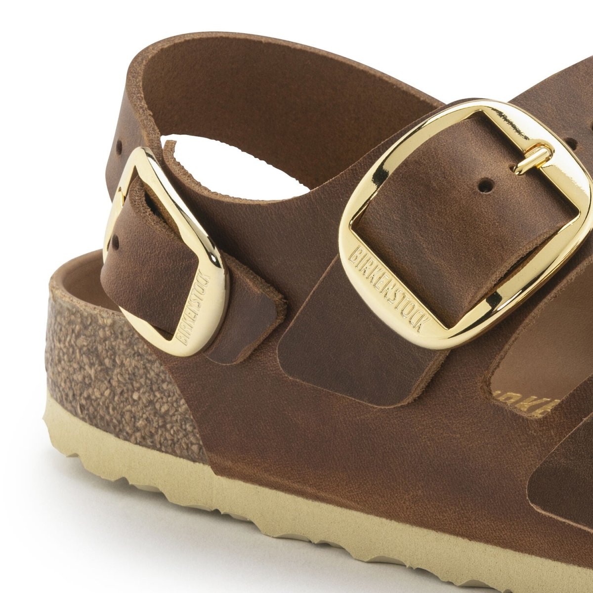 Birkenstock Women's Milano Big Buckle Cognac Oiled - 3012495 - Tip Top Shoes of New York