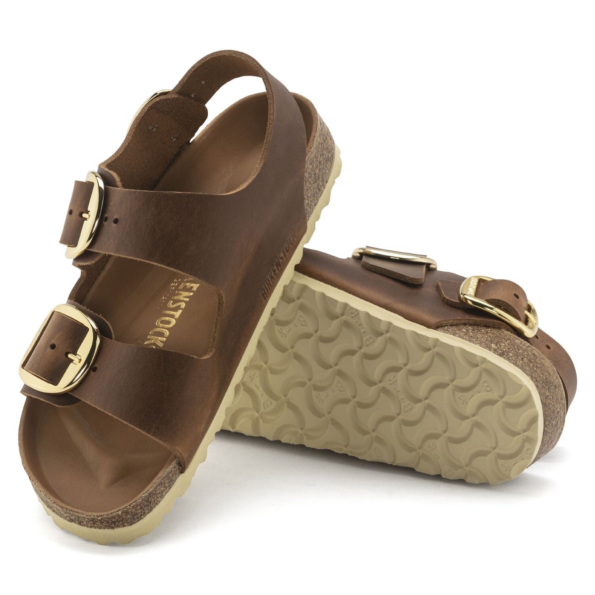 Birkenstock Women's Milano Big Buckle Cognac Oiled - 3012495 - Tip Top Shoes of New York