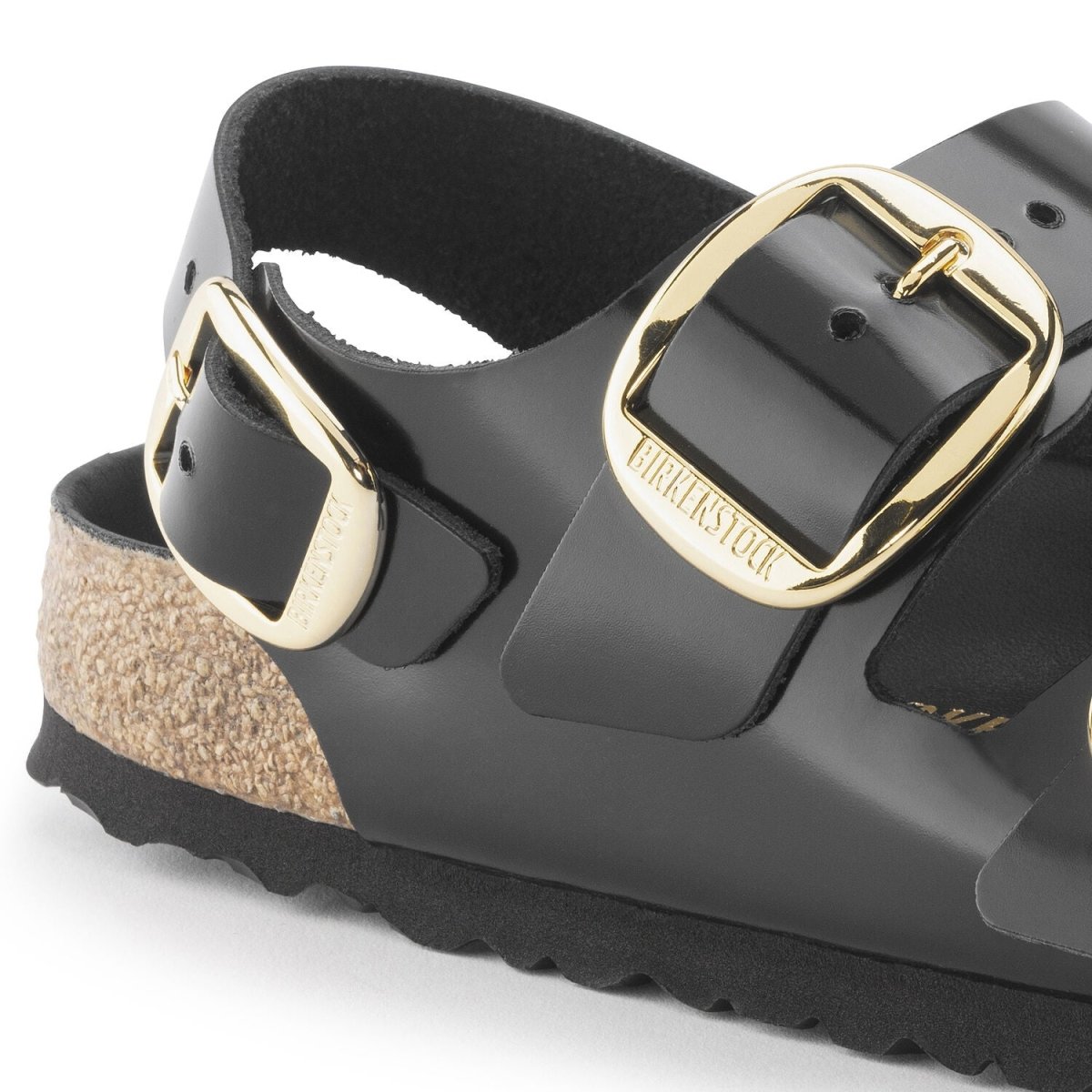 Birkenstock Women's Milano Big Buckle High Shine Black - 3012504 - Tip Top Shoes of New York