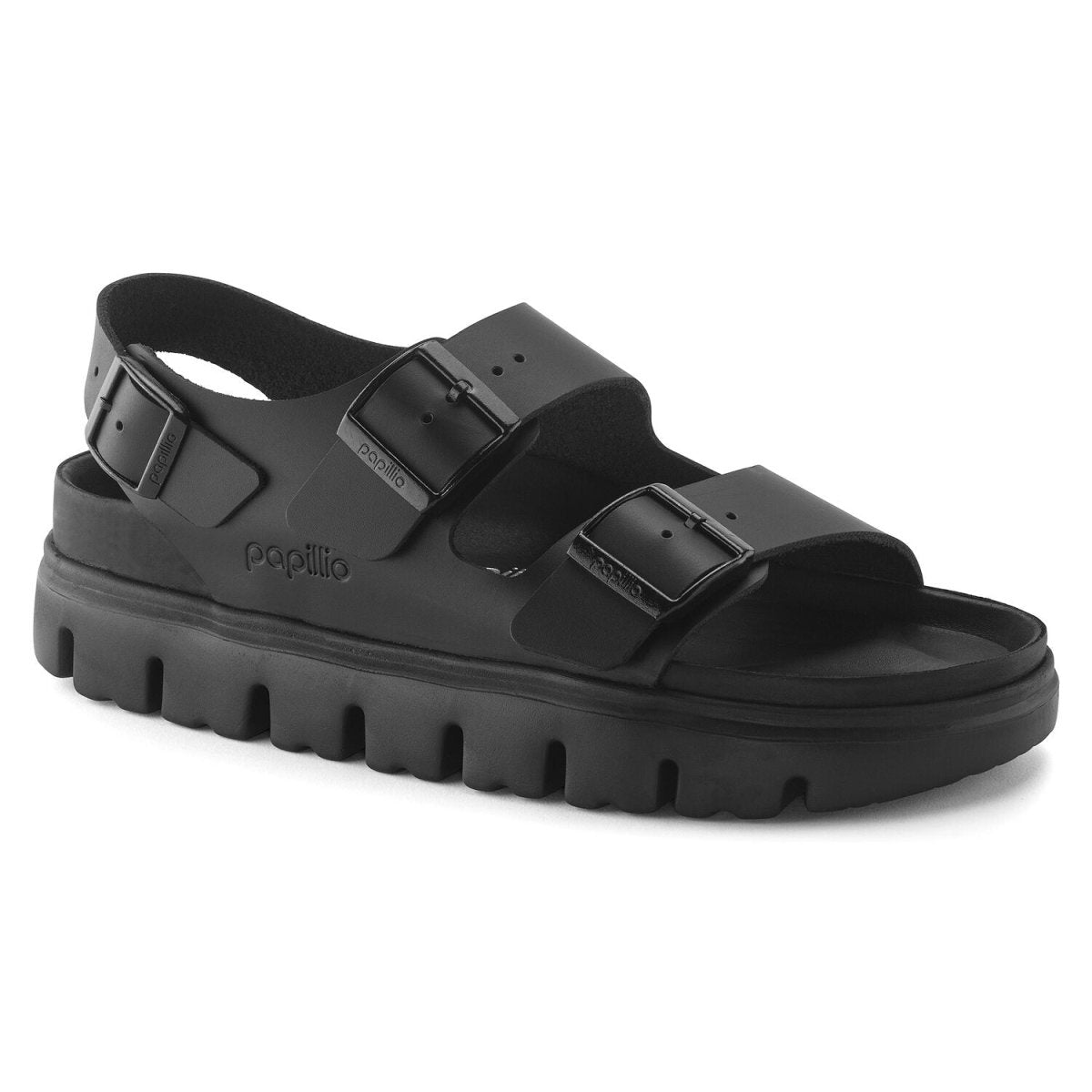 ビルケンシュトック Milano Chunky Exquisite Birkenstock Women's Milano Chunky Exquisite Black Leather – Tip