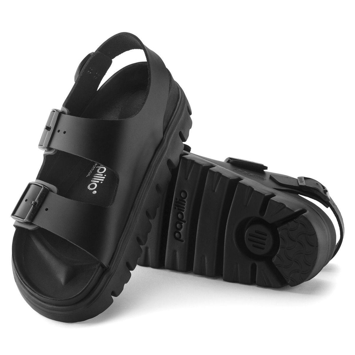 ビルケンシュトック Milano Chunky Exquisite Birkenstock Women's Milano Chunky Exquisite Black Leather – Tip