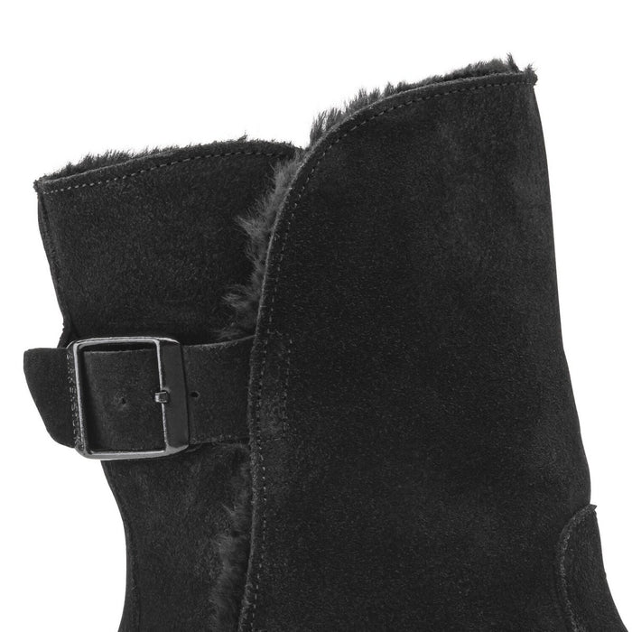 Birkenstock Women's Uppsala Shearling Black Suede - 3008633 - Tip Top Shoes of New York