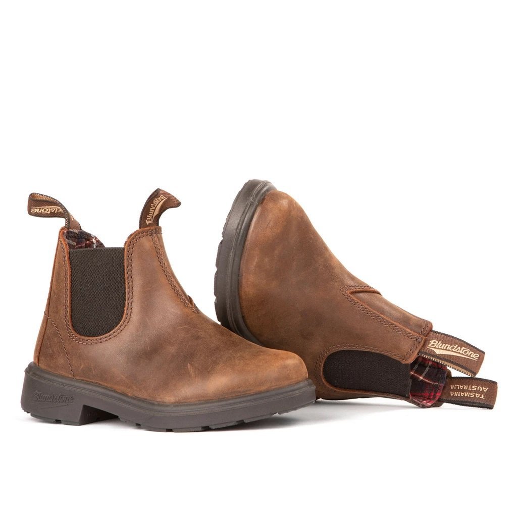 Blundstone Kid's 1468 Antique Brown Leather - 7716281 - Tip Top Shoes of New York