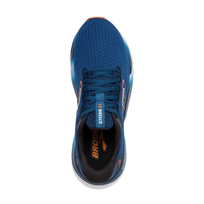 Brooks Men's Glycerine 21 Blue/Orange - 10050214 - Tip Top Shoes of New York
