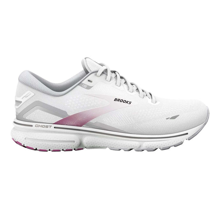 Brooks Women's Ghost 15 White/Oyster/Viola - 10027420 - Tip Top Shoes of New York