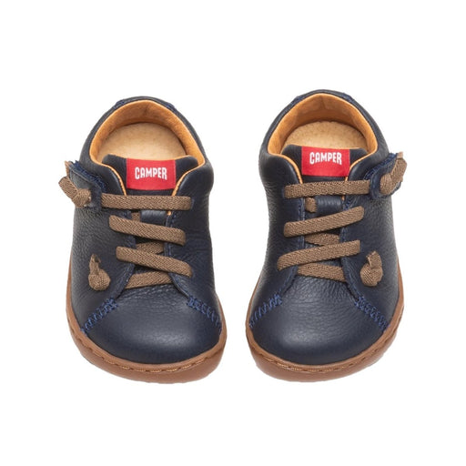 Camper Toddlers Peu Cami Navy Leather Tip Top Shoes of New York