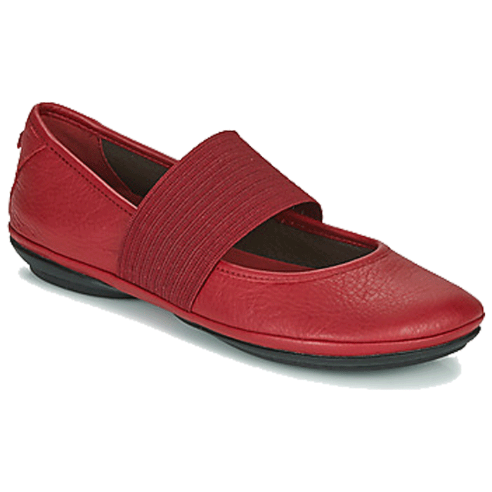 Camper Women's Right Nina Ballerina Red Leather - 5000030 - Tip Top Shoes of New York
