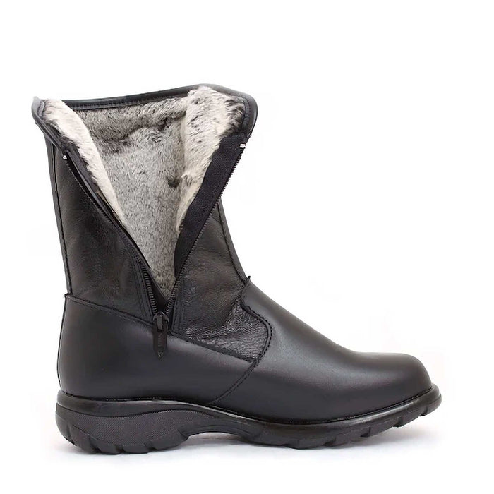 Clinic-Toe Warmers Men's Silvio Black Leather Waterproof - 9008393 - Tip Top Shoes of New York