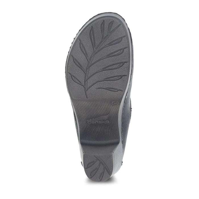 Dansko Women's Sammy Black Burnished Leather Mules - 9012337 - Tip Top Shoes of New York