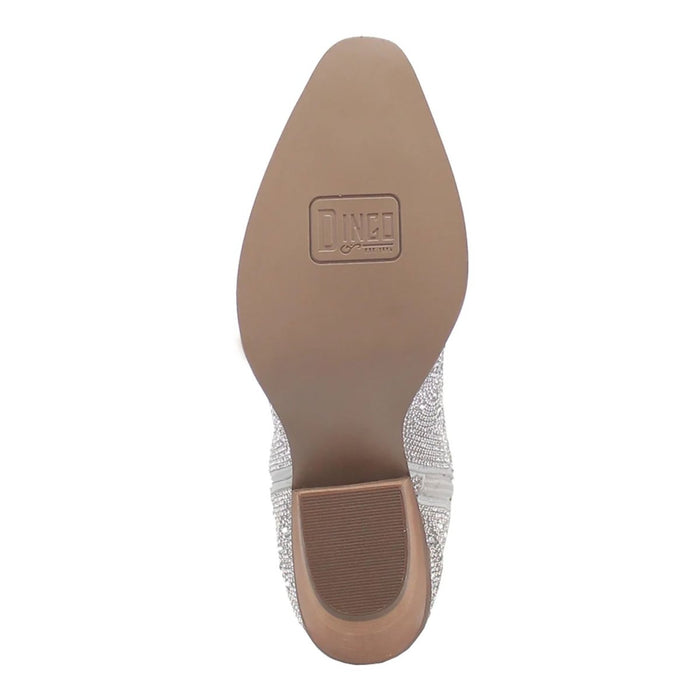 Dingo Women's DI577 Prometeo Rhinestone Silver - 9013022 - Tip Top Shoes of New York